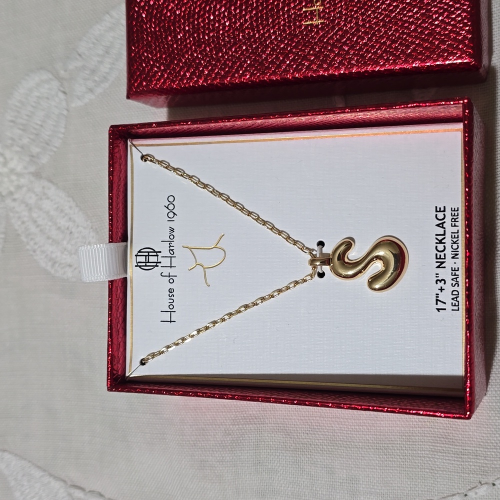 House of Harlow 1960 Gold S Bubble Necklace